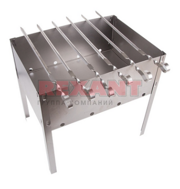 Мангал сборный "Походный" в гофрированной картонной коробке с шампурами Сокол 62-0006