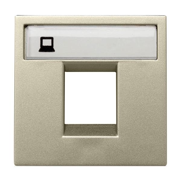 ABB  Zenit  Шампань Накладка для 1-местного суппорта/разъёма типа 2017... и/или 2018..., 2-модуля N2218.1 CV/2CLA221810N1901/