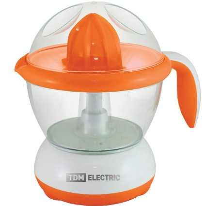 Соковыжималка электрическая для цитрусовых "Фреш 1", 40 Вт, 1 л, оранжевая, TDM