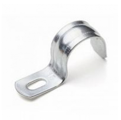 Скоба металлическая однолапковая d21-22mm Уралпласт (кратно 100)