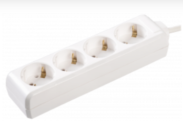 Удлинитель IEK  У04 4 гнезда  3 метра  с заземляющими контактами  3х1мм2 WYP10-16-04-03-Z-N